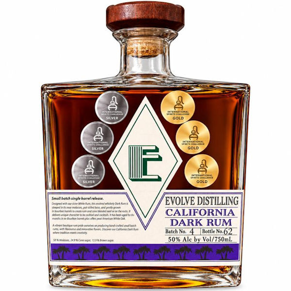 Evolve Distilling Caribbean Dark Rum 750ml