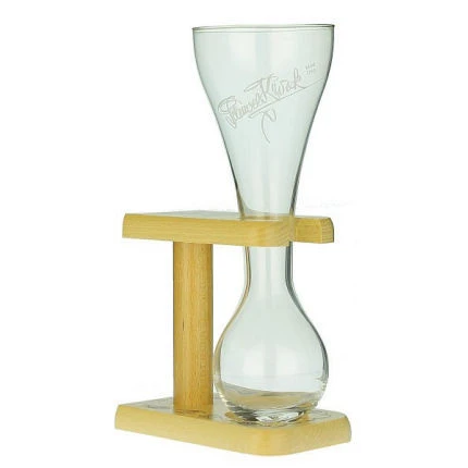 Pauwel Kwak Beer Glass with Stand approx 12oz