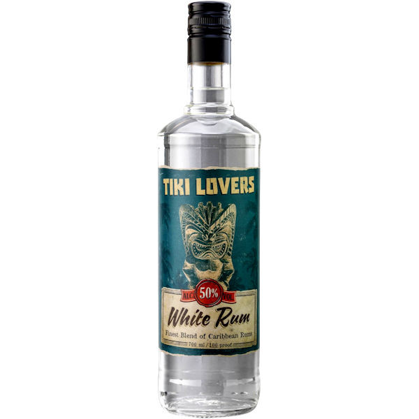 Tiki Lovers Caribbean White Rum 750ml