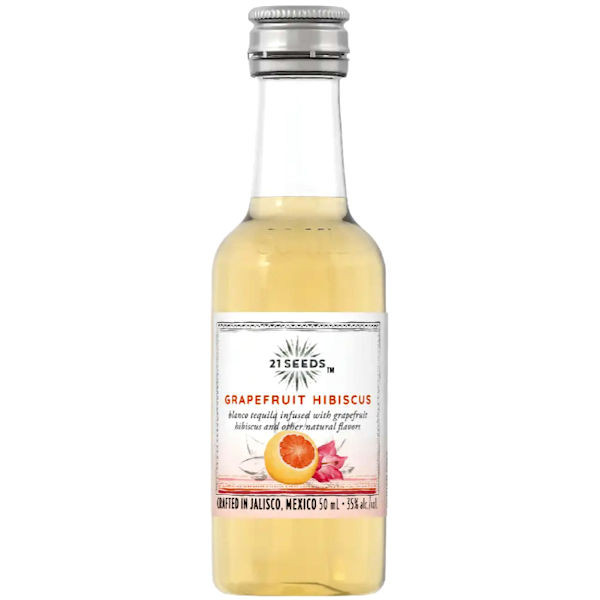 50ml Mini 21Seeds Grapefruit Hibiscus Blanco Tequila