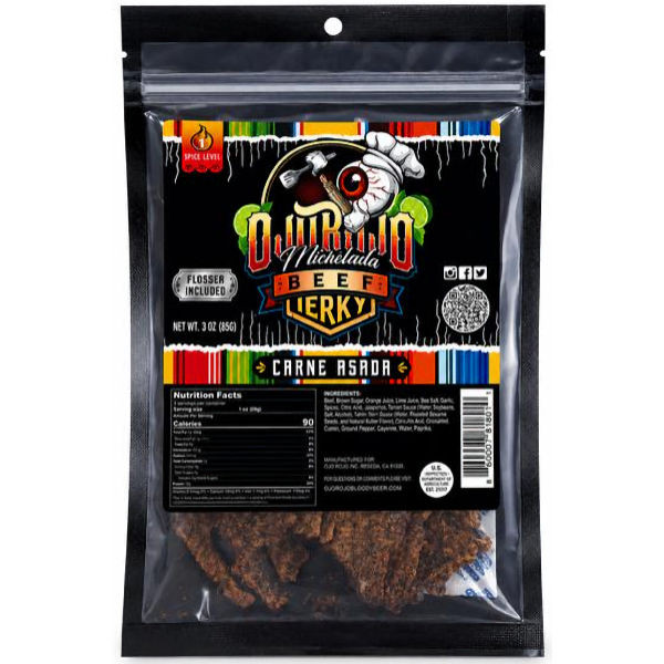 Ojo Rojo Michelada Carne Asada Beef Jerky 3oz