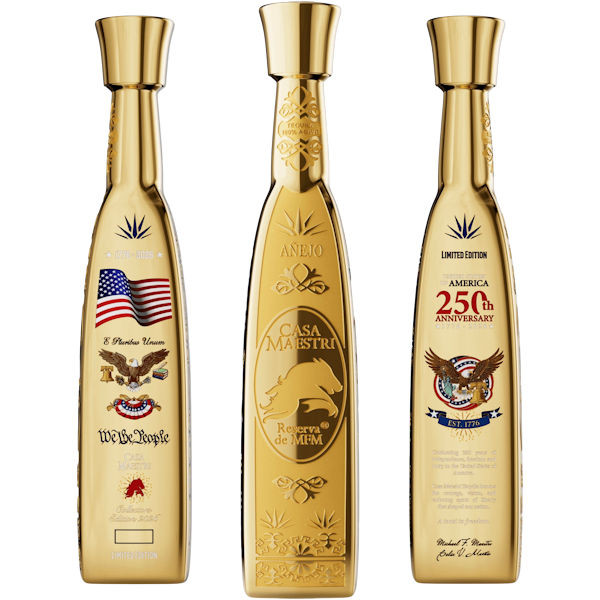 TEQUILA MAESTRO ピンバッジ ゴールドカラー Casa Maestri 250th Anniversary Anejo Tequila 750ml | Liquorama