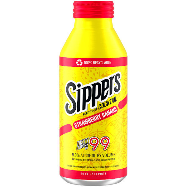 99 Brand Sipper Strawberry Banana Ready to Sip Cocktail 16oz Can