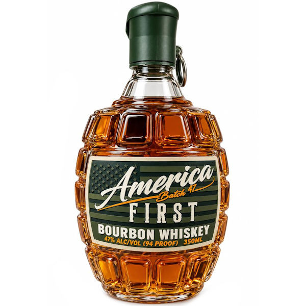 America First Batch 47 Bourbon Whiskey Grenade 350ml