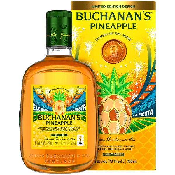 Buchanan's FIFA World Cup 2026 Pineapple Blended Scotch EL GOLAZO, LA FIESTA 750ml