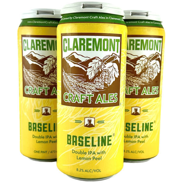 Claremont Baseline Double India Pale Ale 16oz 4 Pack Cans