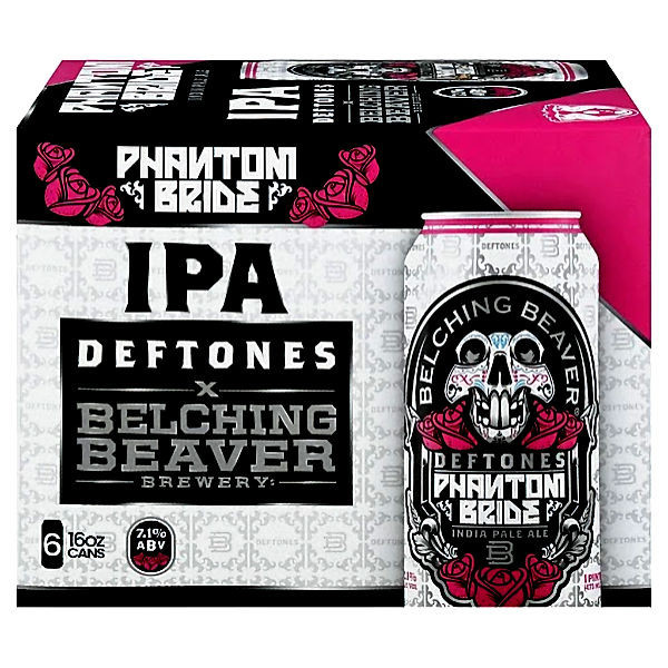 Belching Beaver Deftones Phantom Bride IPA 16oz 6 Pack Cans
