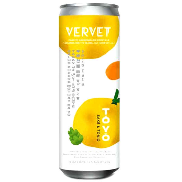 Vervet Toyo Sake & Tonic Sparkling Ready-To-Drink 4-Pack 12oz