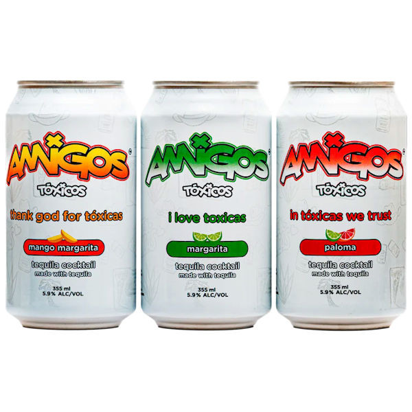 Amigos Toxicos Tequila Cocktail Variety 12oz 6-Pack Cans
