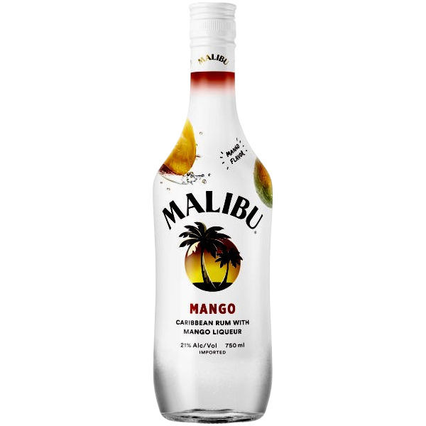 Malibu Mango Flavored Rum 750ml
