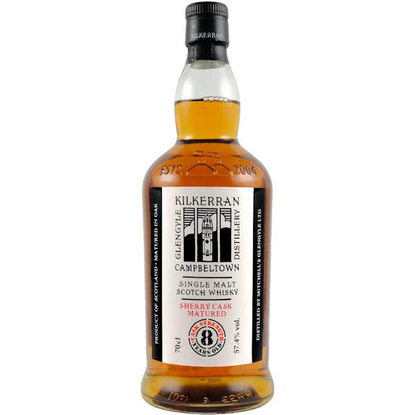 Kilkerran 8年 シングルモルトウイスキー 700ml Glengyle Kilkerran 8 Year Old Sherry Cask Matured Campbeltown Scotch