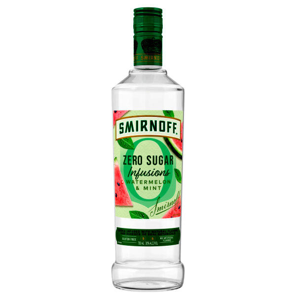 Smirnoff Infusions Zero Sugar Watermelon & Mint Vodka 750ml