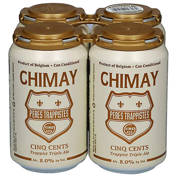 Chimay Cinq Cents 330ml 4 Pack Cans (Belgium) | ShopWineDirect