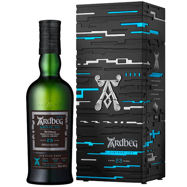 おまけ付　Ardbeg 21年 & y2k 23年 シングルモルトウイスキー Ardbeg Vintage Y2K 23 Year Old Islay Single Malt Scotch 700ml