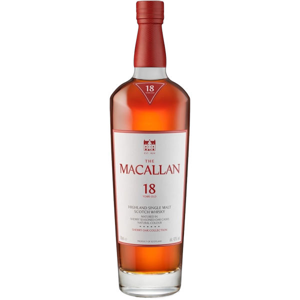 The Macallan 18 Year Old Sherry Cask Highland Single Malt Scotch 750ml