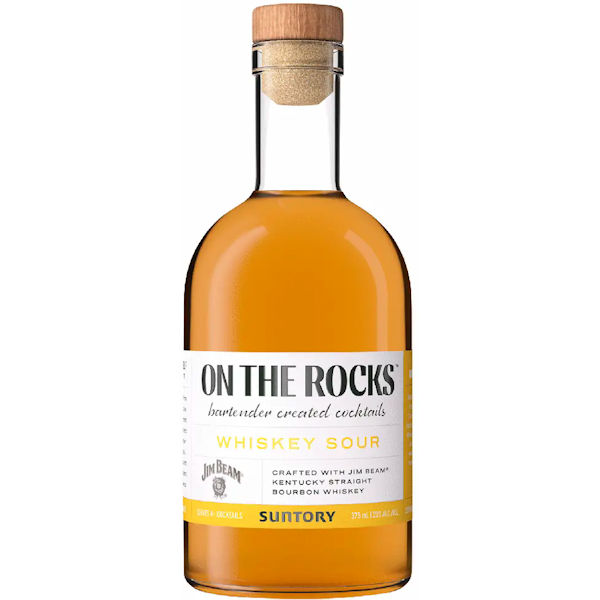 On The Rocks Old Overholt Spiced Pear Whiskey Sour RTD Cocktail 375ml