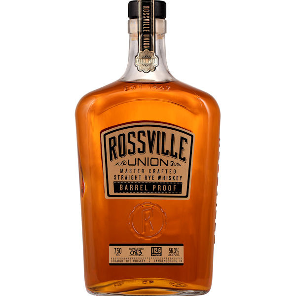 Rossville Union Master Crafted Barrel Proof Straight Rye Whiskey