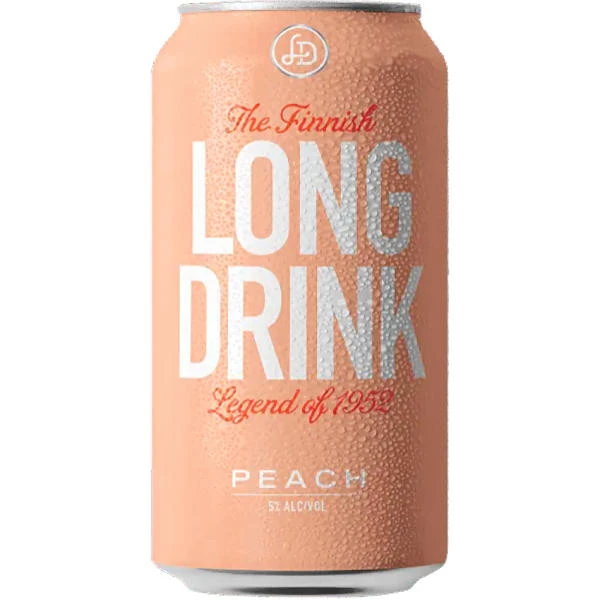 The Finnish Long Drink Peach Cocktail 12oz 6 Pack Cans