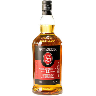 ウイスキー SPRINGBANK CASK STRENGTH 12 YEARS 700ml Springbank 12 Year Old Cask Strength Campbeltown 700ml