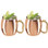 Classic Copper Moscow Mule Mug 16oz Set of Two