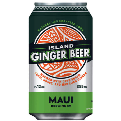 Maui Island Ginger Beer Soda 12oz 4-Pack | Liquorama