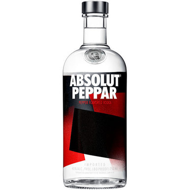 Absolut Peppar Swedish Grain Vodka 750ml Rated 91 | NapaCabs