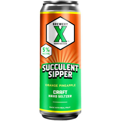 Brewery X Succulent Sipper Orange Pineapple Hard Seltzer 19.2oz