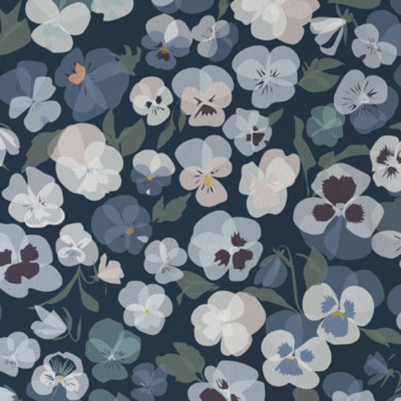 Pansy Fabric, Wallpaper and Home Decor | Spoonflower