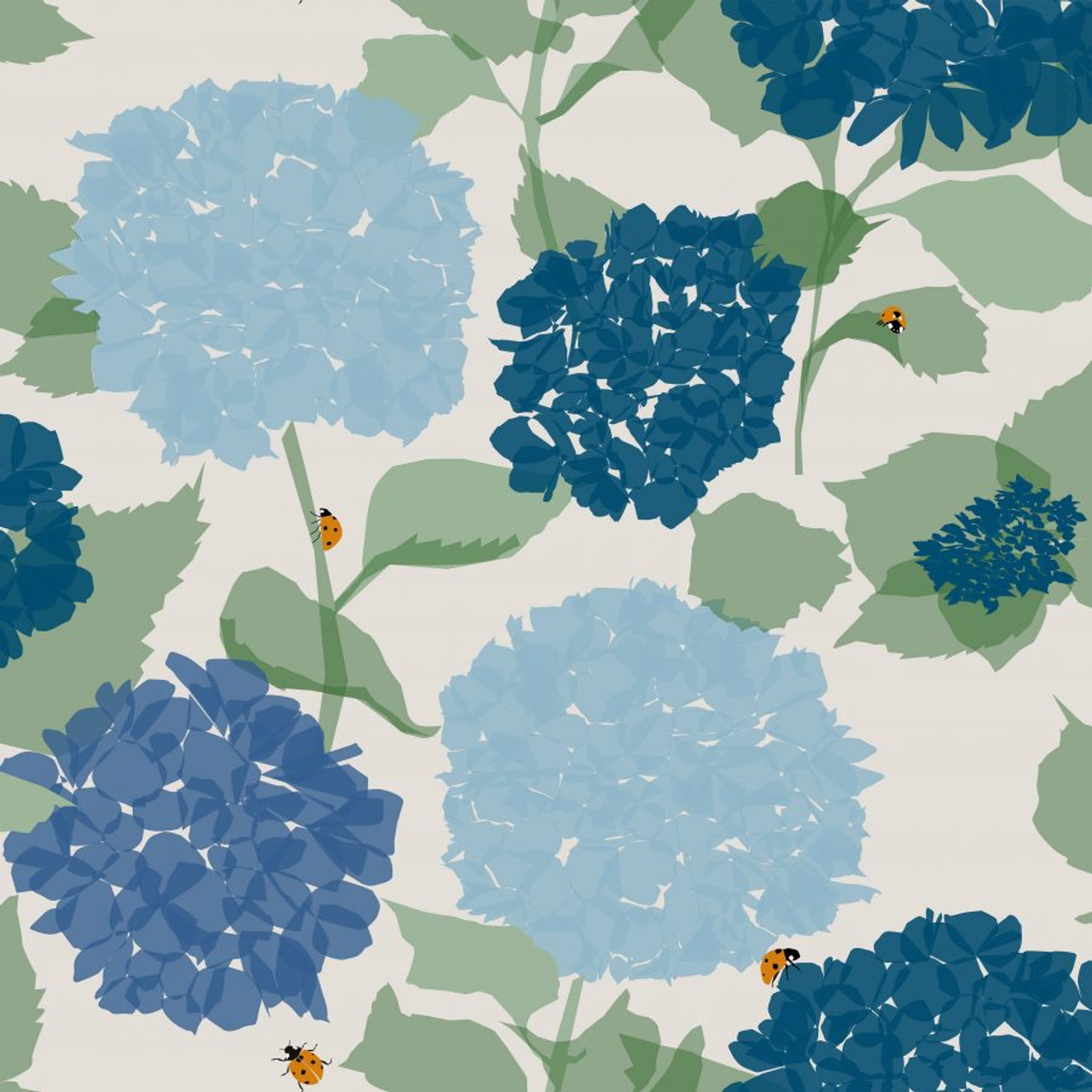 Hydrangea Flower Wallpaper & Wall Mural | Ever Wallpaper UK