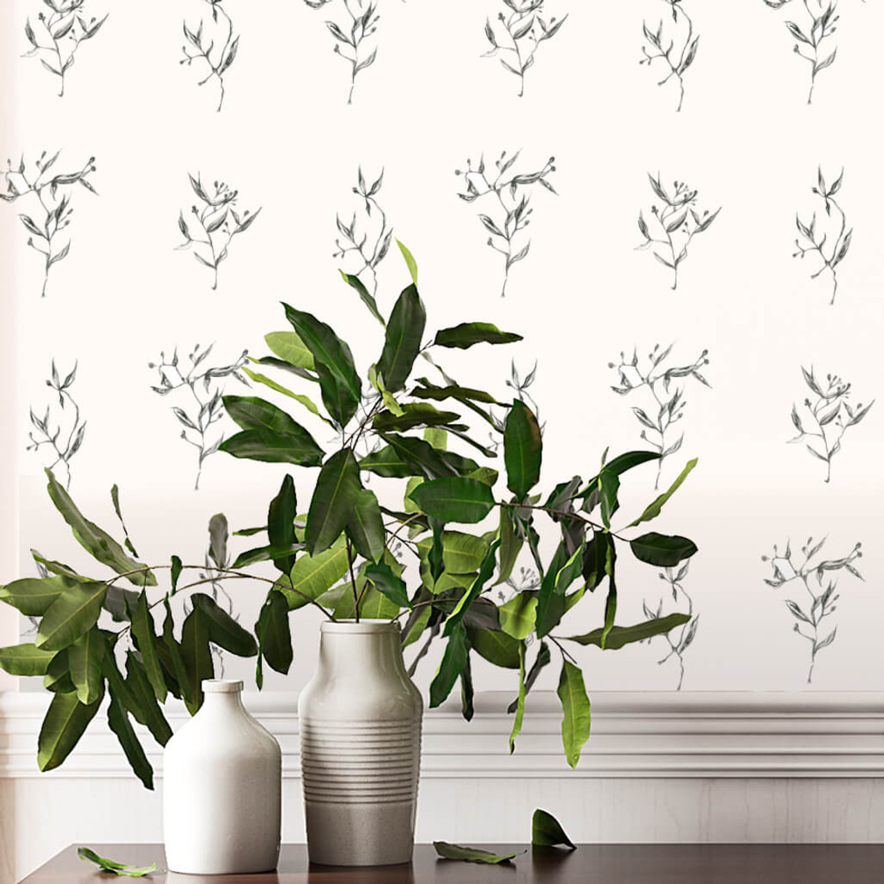 Magnolia Home Olive Branch Wallpaper  Urban American Dry Goods Co