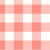 Coral and white gingham wallpaper swatch.