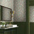 Bathroom with Primrose peel + stick wallpaper.