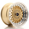 JR Wheels JR9 17x10 ET20 CUSTOM PCD Gold w/Machined Lip