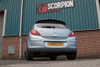 Scorpion Rear silencer (SVXB061) Vauxhall Corsa D 1.0/1.2/1.4 2006-2014 www.srbpower.com