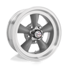 American Racing VN105 TORQ THRUST D 15x8.5 ET-25 5x127 83.06mm TORQ THRUST GRAY W/ MACH LIP (Load Rated 717kg)