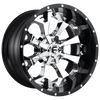 Fuel D246 ASSAULT 22x12 ET-44 6x135/139.7 106.10mm CHROME PLATED GLOSS BLACK LIP (Load Rated 1134kg)