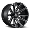 Fuel D615 CONTRA 22x10 ET-18 5x114.3/127 78.10mm GLOSS BLACK MILLED (Load Rated 1134kg)