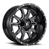 Fuel D627 VANDAL 20x10 ET-18 5x114.3/127 78.10mm GLOSS BLACK MILLED (Load Rated 1134kg)