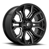 Fuel D711 RAGE 24x12 ET-44 5x127/139.7 87.10mm GLOSS BLACK MILLED (Load Rated 1134kg)