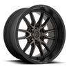 Fuel D762 CLASH 17x9 ET-12 6x139.7 106.10mm MATTE BLACK DOUBLE DARK TINT (Load Rated 1134kg)