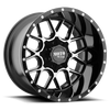 Moto Metal MO986 SIEGE 22x10 ET-18 6x135/139.7 106.10mm GLOSS BLACK MACHINED (Load Rated 1134kg)