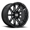 XD XD847 OUTBREAK 17x8 ET35 5x120 74.10mm GLOSS BLACK MILLED (Load Rated 1134kg)