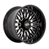 Moto Metal MO809 STINGER 20x10 ET-18 5x127/139.7 78.10mm GLOSS BLACK MACHINED (Load Rated 1134kg)