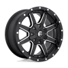 Fuel D538 MAVERICK 17x9 ET-12 6x135/139.7 106.10mm MATTE BLACK MILLED (Load Rated 1134kg)