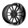 Fuel D760 CLASH 22x12 ET-44 6x135 87.10mm GLOSS BLACK (Load Rated 1134kg)