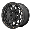 KMC KM545 TREK 17x9 ET0 6x139.7 106.10mm SATIN BLACK (Load Rated 1134kg)