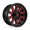 Fuel D621 HARDLINE 20x9 ET01 8x165.1 125.10mm GLOSS BLACK RED TINTED CLEAR (Load Rated 1678kg)