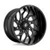 Fuel D741 RUNNER 22x10 ET-18 5x127 71.50mm GLOSS BLACK MILLED (Load Rated 1134kg)