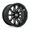 XD XD847 OUTBREAK 22x10 ET-18 6x139.7 106.10mm GLOSS BLACK MILLED (Load Rated 1134kg)