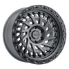Black Rhino SHREDDER 17x9 ET-18 5x127 71.50mm MATTE GUNMETAL W/ BLACK RING (Load Rated 1020kg)